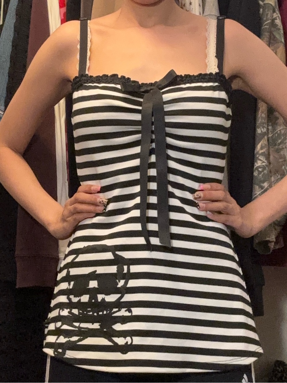size xs jessica louise white avril tank top